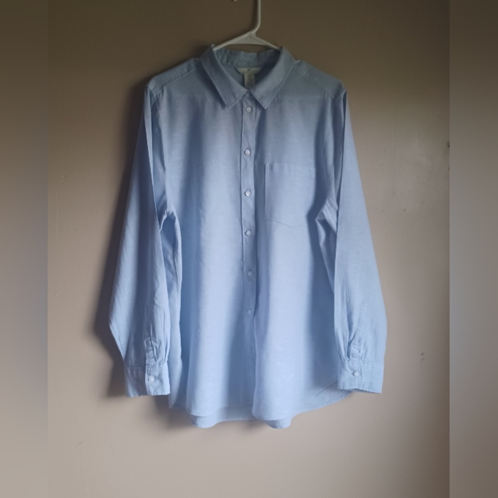 H&M linen blend Blouse